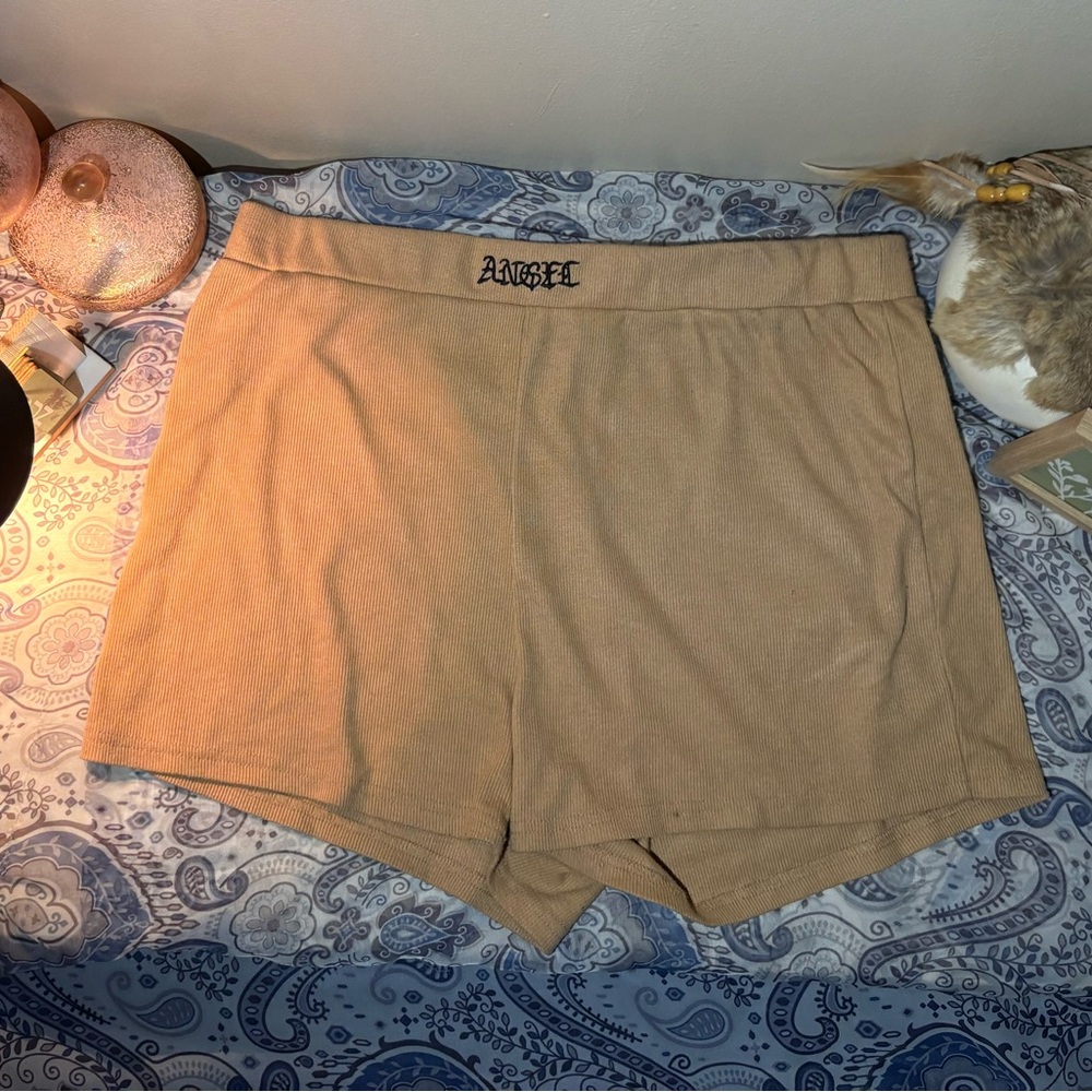 SHEIN Women's Tan Athletic Shorts